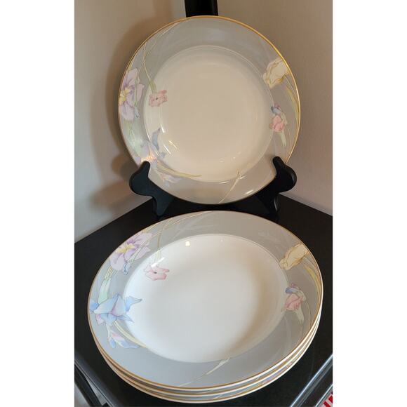 Mikasa Charisma Gray L9049 Rimmed Soup Bowl 8 1/4" D (Set of 4) - Picture 6 of 11